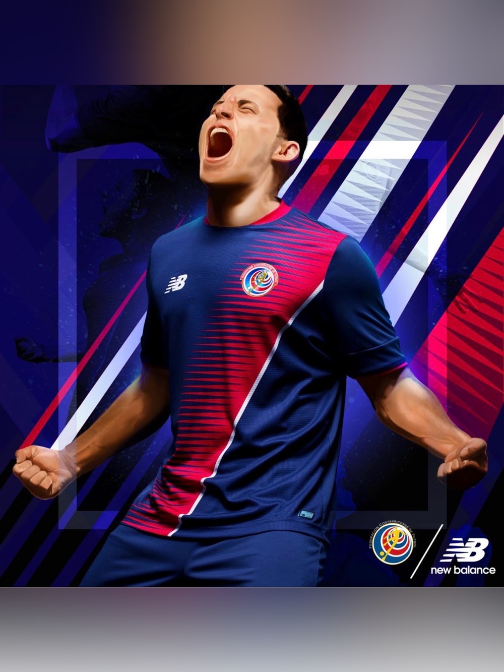 NB Costa Rica 2017 Gold Cup Third Kit Released OFFICIAL jersey. Men Size Medium